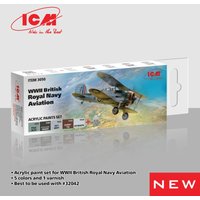 Acrylic Paint Set - WWII British Naval Aviation [6 x 12 ml] von ICM