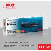 Acrylic Paint Set - WWII German U-Boats [6 x 12 ml] von ICM