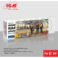 Acrylic Paint Set - WWII RAF pilots [6 x 12 ml] von ICM