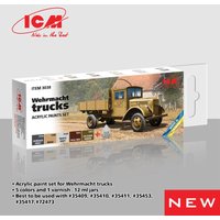 Acrylic Paint Set - Wehrmacht trucks [6 x 12 ml] von ICM