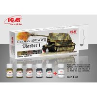 Acrylic paint set - German AFV WW2 Marder I - (6 x 12ml) von ICM