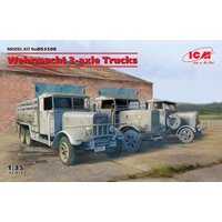 Wehrmacht 3-axle Trucks (Henschel 33D1, Krupp L3H163, LG3000) von ICM