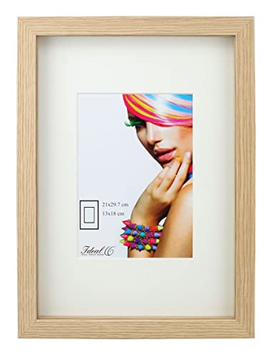 IDEAL TREND 3D Objektrahmen Holz Bilderrahmen Wanddeko Collage Poster Shirt Trikot Rahmen: Farbe: Natur | Format: 40x50 von IDEAL TREND