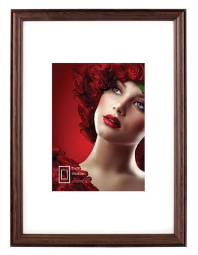 IDEAL TREND Leano Holz Bilderrahmen Wanddeko Collage Poster Foto Rahmen S190: Farbe: Nuss | Format: 30x45 von IDEAL TREND