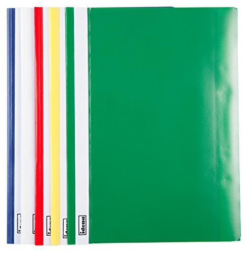 10 Schnellhefter DIN A4 / PP / extra stark / 5 Farben von IDENA