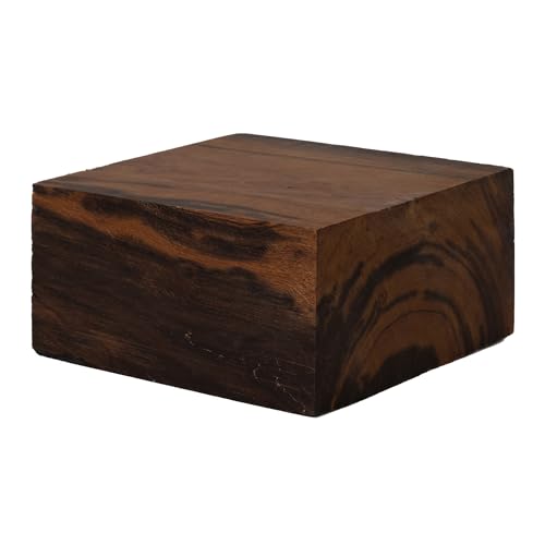 IECAP LLC Eisenholz Rohlinge - Exotisches Hartholz - Woodchucks Holz - Naturholz für DIY Handwerk - Eisenholz Holz Drehlinge - Größe 15,2 x 15,2 x 7,6 cm - 1 Stück von IECAP LLC