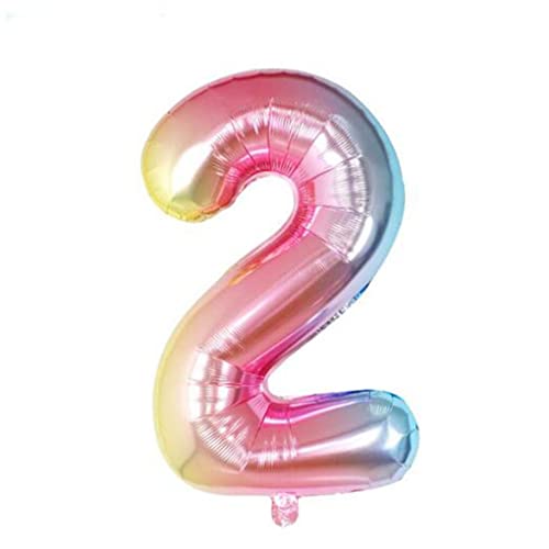 IEEDFJKK Zahlenballon, kugelförmige Geburtstagsfigur, Partyzubehör, Hochzeitsdekorationen, Jubiläumszubehör, wunderbare Verzierung, Steigungsrampe2 von IEEDFJKK