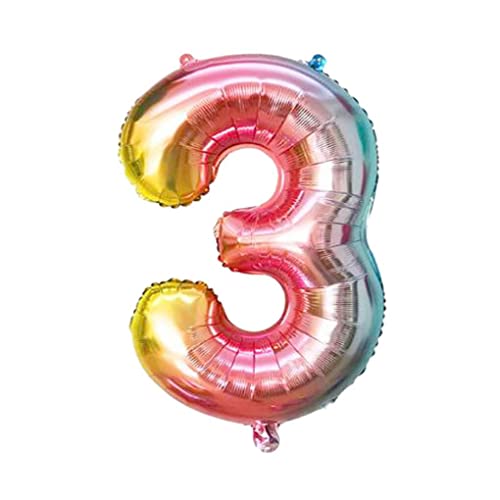 IEEDFJKK Zahlenballon, kugelförmige Geburtstagsfigur, Partyzubehör, Hochzeitsdekorationen, Jubiläumszubehör, wunderbare Verzierung, Steigungsrampe3 von IEEDFJKK