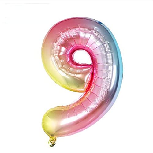 IEEDFJKK Zahlenballon, kugelförmige Geburtstagsfigur, Partyzubehör, Hochzeitsdekorationen, Jubiläumszubehör, wunderbare Verzierung, Steigungsrampe9 von IEEDFJKK