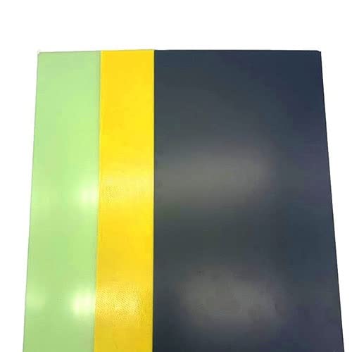 Epoxidharzplatte, Fiberglasplattenblatt, 1 Stück Faserplattenvorlage aus Epoxidharz, FR4-Glasfaserplatte, DIY-Messergriffmaterial 300 × 170 mm × 1 mm(Black) von IGGLL