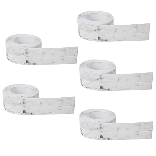 Dichtungsband Selbstklebend, Wasserdicht Dichtband, Fugendichtungsband, Dichtungsstreifen, PVC Wasserdichtes Klebeband für Wandecke, Küche, Badezimmer, Toilette, 38 mm x 3,2 m (10 Rollen, Marmor) von IGTOPS