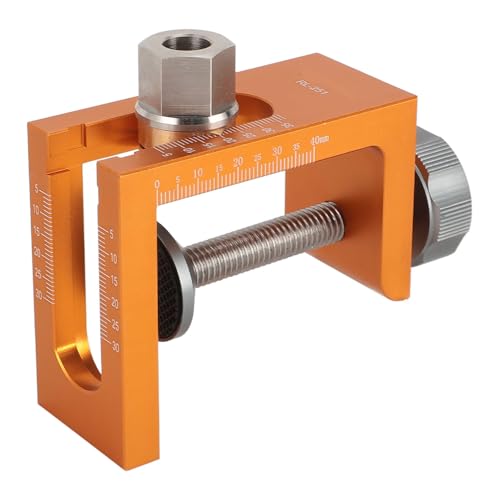 Dübellehren-Bohrset, verstellbarer Locher für die Holzbearbeitung, multifunktionale Bohrführung für Schraubenlöcher mit 10 mm Dübellochsucher, verlängertem Bohrer und Senkbohrer von IHVBRHHM