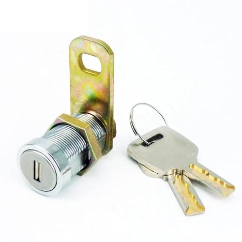 Hochsicheres Nockenschloss for Schrank, Geldkassette, Safe, Ausrüstung, Messingschlüssel, DIY-Möbelbeschläge, Rarelock JA29, 1 Stück(17mm Keyed Alike) von IJEKINNE