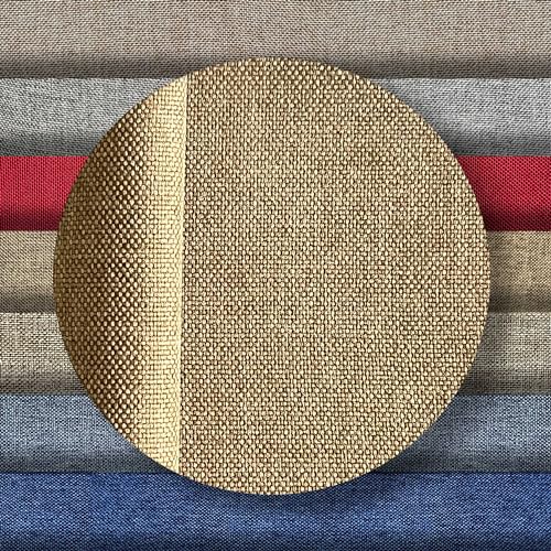 Polsterstoff 2x1,40 M. Polsterstoff Möbelstoff Meterware. Stoff für Sofa, Sessel, Kissen. Reißfest und Widerstandsfähig. Canvas Fabric Decorative (Dunkelbeige Farbe) von IK SIKD