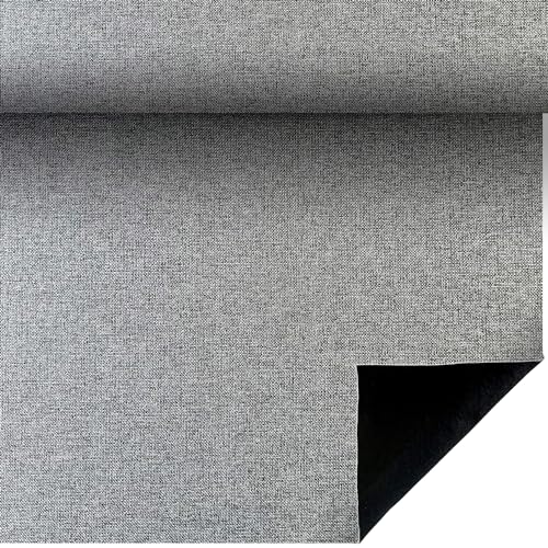 Polsterstoff 2x1,40 M. Polsterstoff Möbelstoff Meterware. Stoff für Sofa, Sessel, Kissen. Reißfest und Widerstandsfähig. Canvas Fabric Decorative (Mit Filzschicht, Perlgrau) von IK SIKD