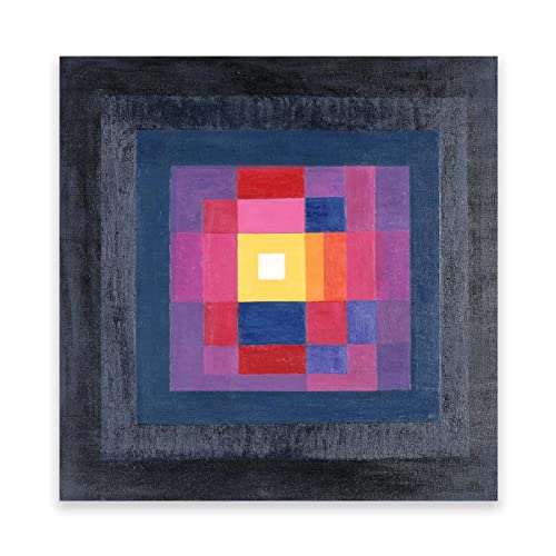 Berühmte Gemälde von Johannes Itten Druck auf Leinwand. (Bildung) Reproduktion von Ölgemälden. Leinwand Wandkunst Wohnzimmer Dekor Bild 40x40cm(15.7x15.7in) Rahmenlos von IKYE