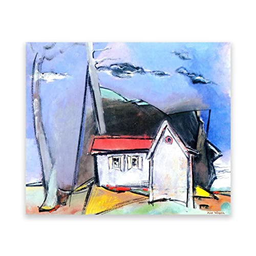 IKYE Berühmte Gemälde von Max Weber Druck auf Leinwand. (Sommer) Ölgemälde Reproduktion. Leinwand Wandkunst Wohnzimmer Dekor Bild 40x48cm(15.7x18.9in) Rahmenlos von IKYE