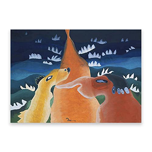 Leinwandbild Arthur Dove "Lake Afternoon" Kunstdruck. Abstrakte Plakatbilder. Reproduktion Leinwand Gemälde Wanddekoration Wandbild. 40 x 60 cm (15,8 x 23,7 Zoll) rahmenlos von IKYE