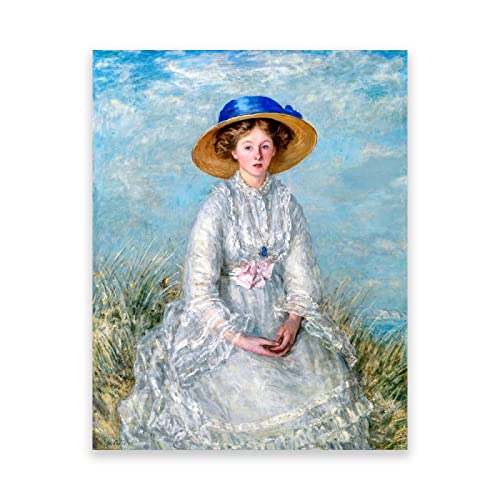 Leinwanddruck Philip Wilson Steer Berühmte Gemälde Leinwandbild (Mrs Geoffrey Blackwell) Reproduktion Wanddekoration 70 x 105 cm rahmenlos von IKYE