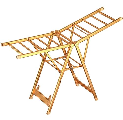 ILJHGBFDGS Wäscheständer für den Außenbereich, Kleiderständer I Wäscheständer, verstellbar, zusammenklappbar, kompakt, tragbar zum Trocknen von Kleidung, Handtüchern, Waschen, Wäscheständer von ILJHGBFDGS