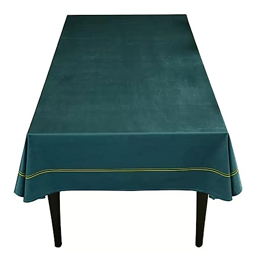 Tischdecke Tischdecke Leicht Luxus Stil Esstisch Tischdecke Hochwertige Couchtischdecke Volltonfarbe Wasserdichte rechteckige Abdeckung Abdeckung Abdeckung für Picknicktisch(F,140x200cm) von IMEITE