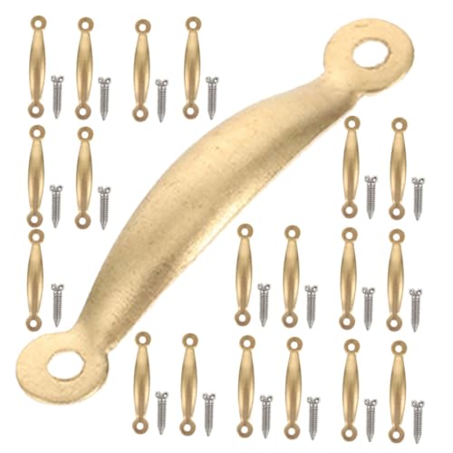 IMIKEYA 1 Set Puppenhausgriff Heimpuppenhäuser Für Mädchenzubehör Miniaturmöbel Zappelspielzeug Puppenhausküche Puppenmöbelknöpfe Mini Möbelgriffe Spielzeughaus Metall Golden von IMIKEYA