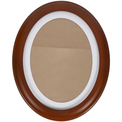 IMIKEYA Bilderrahmen Oval Vintage Groß 10 Zoll Ovaler Bilderrahmen Holz Antik Fotorahmen Wandbehang Oval Bilderrahmen Für Wohnzimmer Schlafzimmer von IMIKEYA