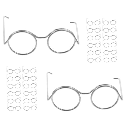 IMIKEYA 20 Stück Minipuppenbrille Miniatur Zubehör Für Klein Sonnenbrille Zum Anziehen Der Puppe -Brillen-Requisiten Lustige Brillenspielzeuge Silver Eisen IMIKEYA 20 Stück Minipuppenbrille Miniatur Zubehör Für Klein Sonnenbrille Zum Anziehen Der Puppe -Brillen-Requisiten Lustige Brillenspielzeuge Silver Eisen von IMIKEYA