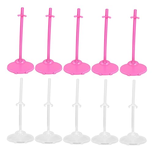 IMIKEYA 20 Stück Teiliges Puppenständer Halterung aus Kunststoff für Puppen Transparente Langlebig und Stabil IMIKEYA 20 Stück Teiliges Puppenständer Halterung aus Kunststoff für Puppen Transparente Langlebig und Stabil von IMIKEYA