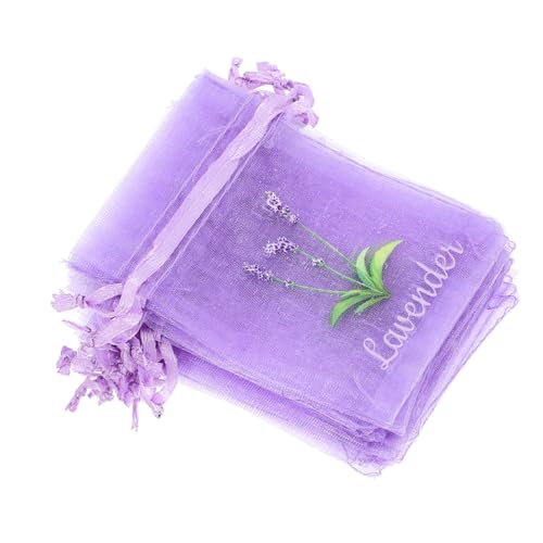 IMIKEYA 20St Lavendelsäckchen Duftsäckchen Duftpäckchen Gewürzbeutel mit Kordelzug Lavendelsack Organzabeutel Lavendel Trocknerbeutel Besticktes Säckchen Beutel Leere Beutel von IMIKEYA