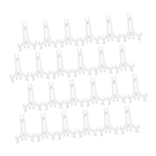 IMIKEYA 24 Stk Transparente Staffelei Tisch-bilderständer Bildhalter Für Den Schreibtisch Bild Staffelei Ständer Plattenhalterständer Plattenhalter-ausstellungsständer Fotohalter P.s von IMIKEYA