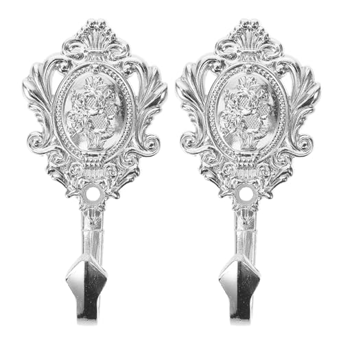 IMIKEYA 2Pcs Vintage Vorhang Raffhalter Haken Rose Gardinen Holdbacks Wand Haken Aufhänger Halter für DIY Home Office Goldene Hut Handtuch Silber IMIKEYA 2Pcs Vintage Vorhang Raffhalter Haken Rose Gardinen Holdbacks Wand Haken Aufhänger Halter für DIY Home Office Goldene Hut Handtuch Silber von IMIKEYA