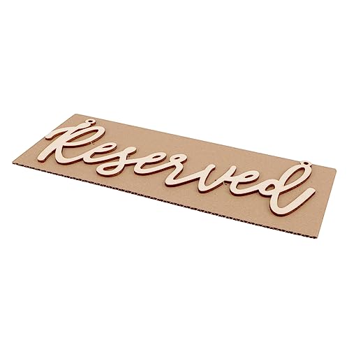 IMIKEYA 2St reservierte Karte Hochzeitszeichen für Zeremonie und Empfang Schild zum Aufhängen an der Wand Party hochzeitsdeko wedding decoration stühle reservierte Zeichen hölzern Golden von IMIKEYA