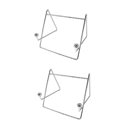 IMIKEYA 2st Rezeptständer Aus Eisen Tablet-ständer Staffeleiständer Aus Draht Laptopständer Computerständer Lesebuchständer Bilderplattenständer Staffelei-plattenhalter Aus Draht Silver von IMIKEYA