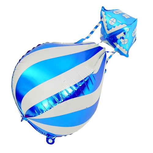 IMIKEYA 4 Stk. Heizballon heißluftballon Aluminiumballons Reise-Party-Ballons Geburtstagsfeier Ballon aufblasbare Hochzeitsdekoration Dekorationen für Hochzeitsballons Aluminiumfolie Blue von IMIKEYA