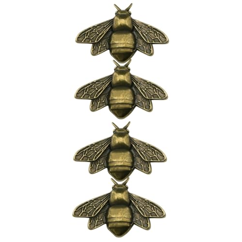 IMIKEYA 4 Stück Bienen-dekorationshandwerk Metallverzierungen Biene Tierdekor Kleine Figuren Wohnkultur Bienendekore Bienenschmuck Bienenförmige Figur Bienenfigur Metallfiguren Messing von IMIKEYA