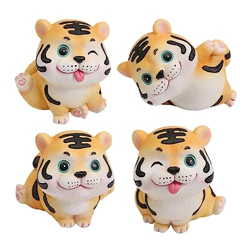 IMIKEYA 4pcs Stofftier Spielzeug Kirsche Decor Kindergarten Tiger Stofftier von IMIKEYA