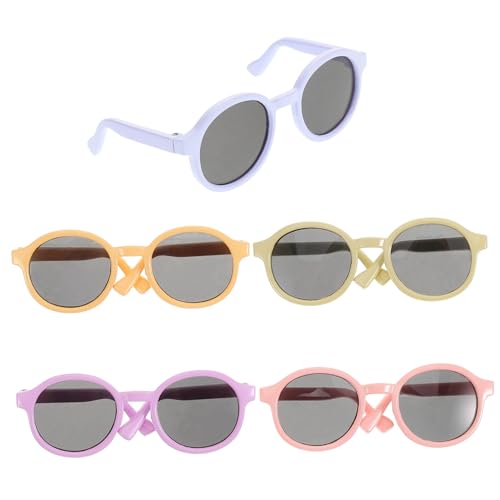 IMIKEYA 5 Stück Puppenbrillen Zubehör Puppen Sonnenbrille Mädchen Unsere Mama Rosa Brille Für Puppe Mini Puppenbrille Requisite Runde Brille Mini Puppenbrille Kunststoff IMIKEYA 5 Stück Puppenbrillen Zubehör Puppen Sonnenbrille Mädchen Unsere Mama Rosa Brille Für Puppe Mini Puppenbrille Requisite Runde Brille Mini Puppenbrille Kunststoff von IMIKEYA