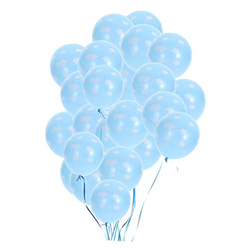 IMIKEYA 50 Stück 12 Partyzubehör Luftballons Hochzeitsballons Schnelle Ballons Matte Luftballons Blaugrüne Luftballons Heliumballons Ballonbogen Blaue Und Goldene Luftballons Flackern Blue von IMIKEYA