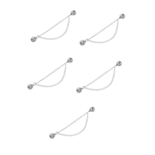 IMIKEYA 5st Magnetische Beinschnalle Kragennadeln Kleiderklammern Hemdclips Für Damenoberteile Reverskragen Hijab-anstecknadeln Für Frauen Cinch-Clip Magnetischer Clip Legierung Silver von IMIKEYA