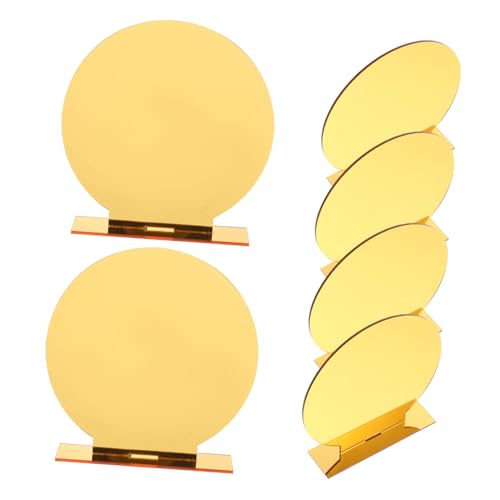 IMIKEYA 6 Sets Acryl Acryl Tischnummernschild Wiederverwendbar Reservierte Schilder Restaurant Tischnummernschild Hochzeitstischnummernschild Golden von IMIKEYA