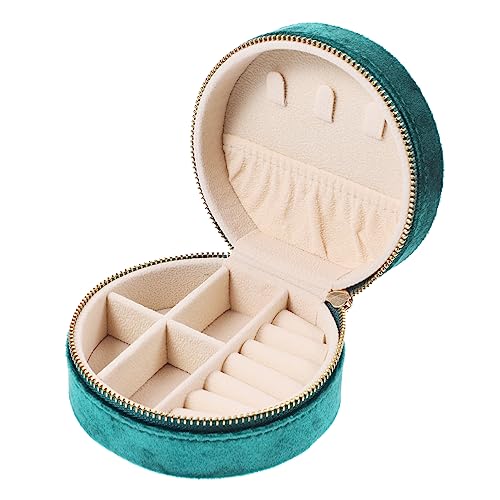 IMIKEYA Box Schmuckschatulle Ringbox Schmucktabletts Kleine Reise Schmuckschatulle Kreis Ohrringe Reise Schmuckschatulle Kleine Reise Schmuck Organizer Creolen Ohrring Halsketten von IMIKEYA