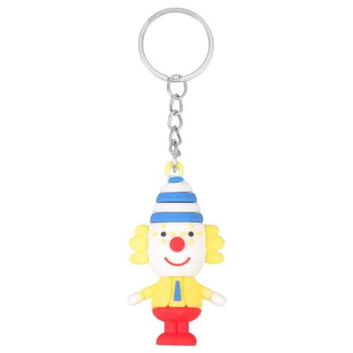 IMIKEYA Clown-Schlüsselanhänger Zirkus-Clown-Schlüsselanhänger Clown-Schlüsselanhänger Clown-Puppe Spielzeug Clown-Figur Schlüsselanhänger Rucksack Handtasche Dekoration Für von IMIKEYA