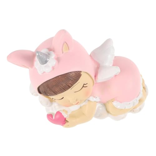 IMIKEYA Einhorn Schlafender Engel Mädchen Kuchen Topper Engel Mädchen Kuchen Dekorationen Schlafender Engel Mädchen Kuchen Ornament Kuchen Für Babyparty von IMIKEYA