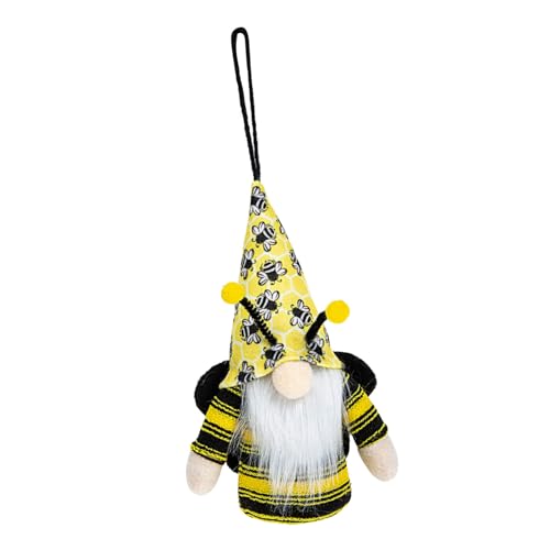 IMIKEYA Gesichtsloser Puppenanhänger Figur Zubehör Für Babypuppen GNOME-Puppen-Ornament Plüsch Realistische Babypuppe Puppenständer Puppenwagen Fee Puppe Plastik Yellow von IMIKEYA