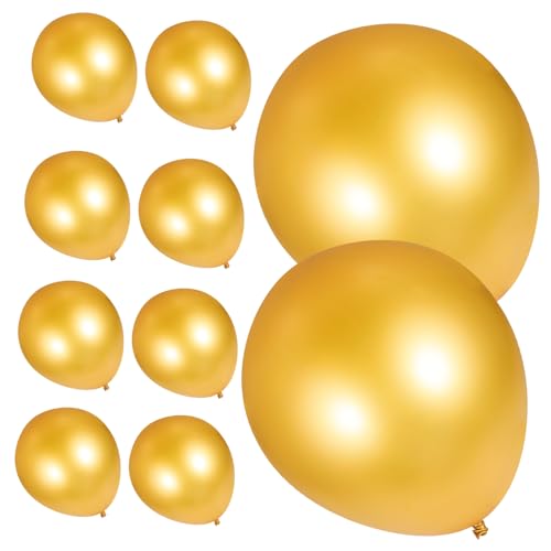 IMIKEYA Große Matte Goldene Luftballons Latex Ballons Für Geburtstagsdekoration Hochzeiten Und Empfänge Party Dekorationen von IMIKEYA