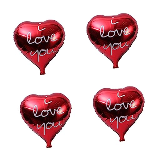 IMIKEYA Herz Mylar Luftballon Ich Liebe Dich Für Valentinstag Hochzeitsfeier Und Verlobung Perfekte Dekoration Für Romantische Anlässe Helium Geeignet von IMIKEYA