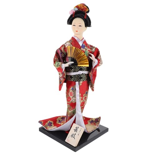 IMIKEYA Japanische Dekopuppe Puppenmöbel Puppenständer Puppenkleidung Kimono Zubehör Für Babypuppen Miniatur Mädchen Geisha Wiedergeborene Puppe Plüsch Bausatz Heimwerken Harz von IMIKEYA