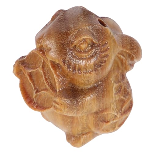 IMIKEYA Kaninchen-zubehör Hasen-Ornamente Hasenornament Aus Holz Miniatur-häschen-anhänger Häschen-Statue Kaninchenanhänger Hasenanhänger Aus Holz Holzhase Kaninchenstatue Sandelholz von IMIKEYA