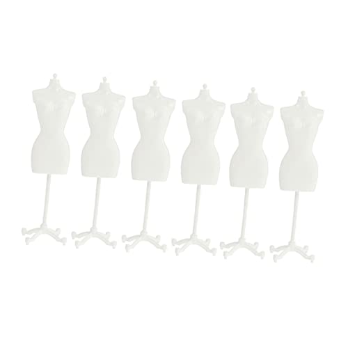 IMIKEYA Mini Puppenständer Für Kleidung Mannequin Display Modelle Für Puppenkleidung Für Kreative Präsentationen Und Spielzeugzubehör Weißes Design von IMIKEYA